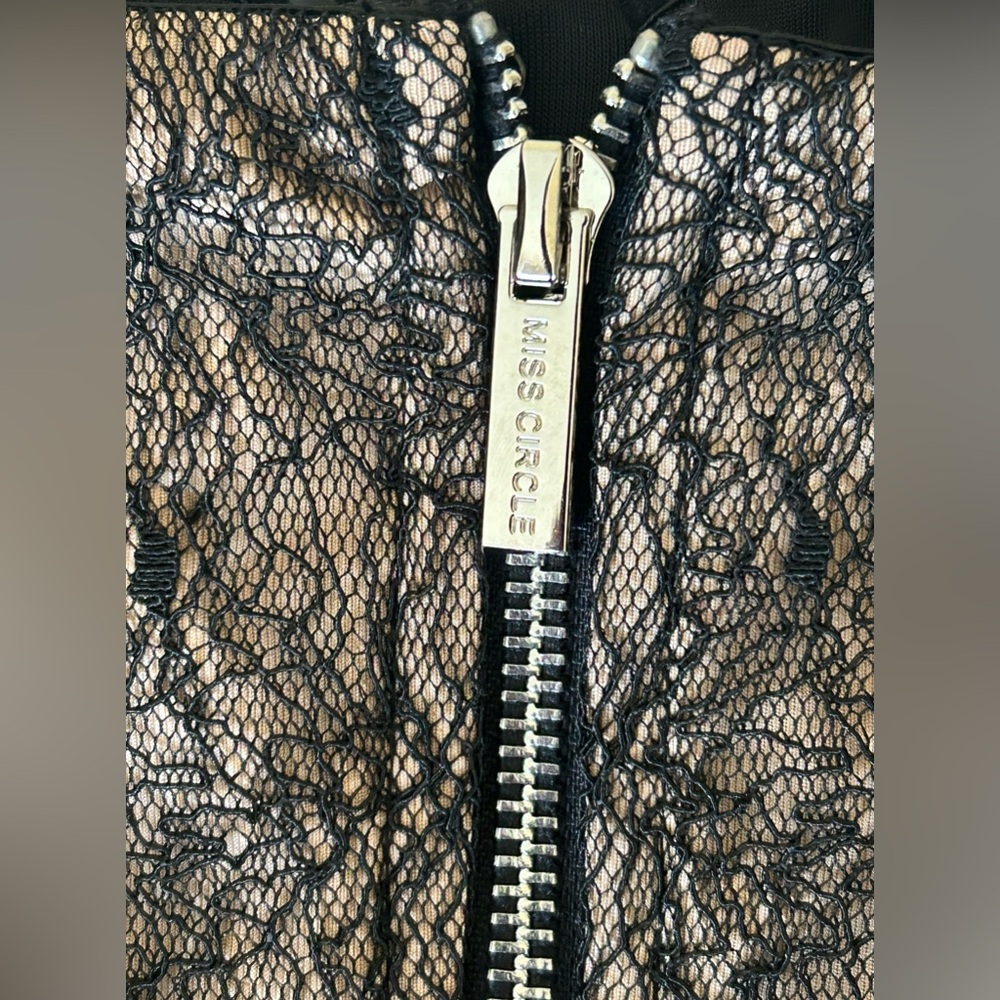 MISS CIRCLE NY Hannah Black Lace Corset off Shoulder Jumpsuit - Picture 12 of 13